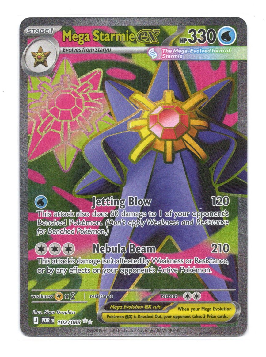MEGA STARMIE EX 102/088 - Imagen 2